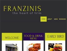 Tablet Screenshot of franzinis.com